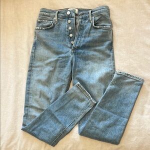 Agolde high rise straight jeans